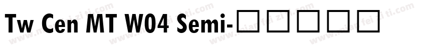Tw Cen MT W04 Semi字体转换